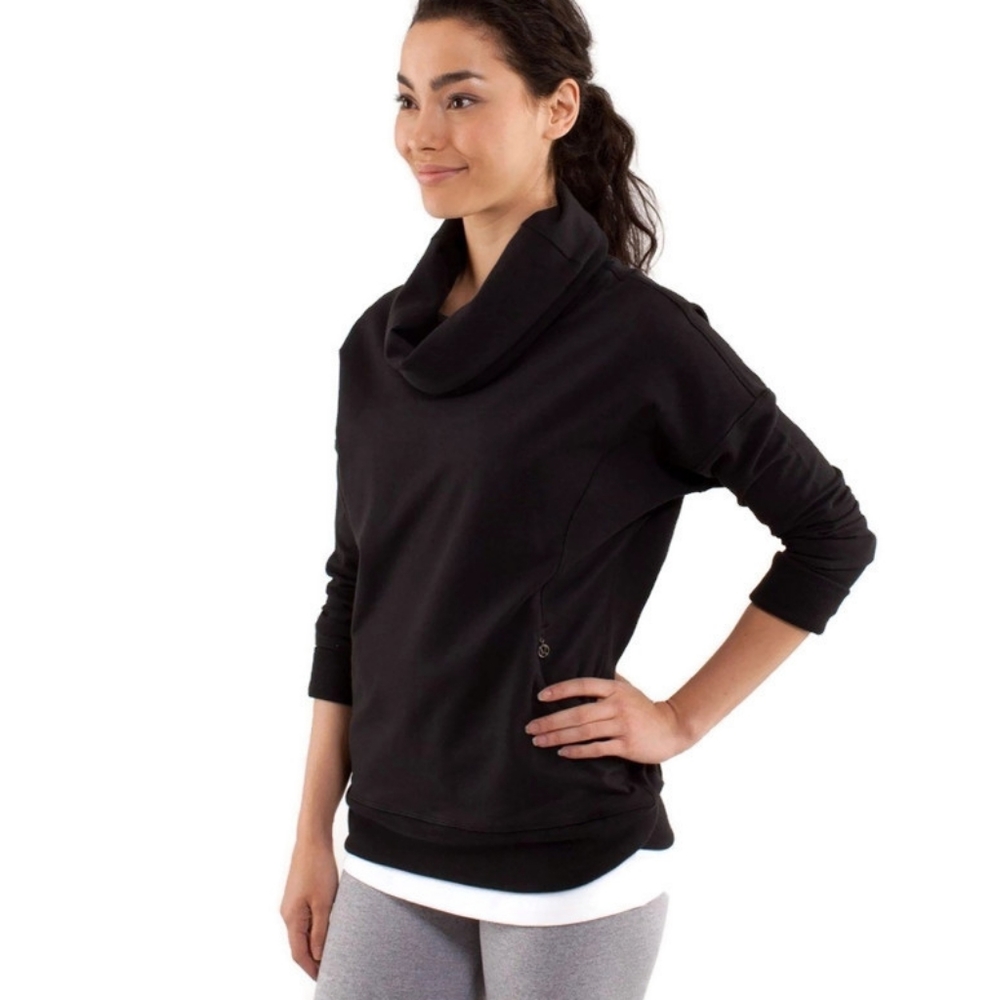 Lululemon Rest Day Pullover Black W3A54S Size 6